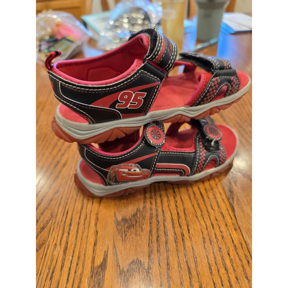 Disney Pixar Cars Sandals For Toddlers Size 12 Lightning McQueen
